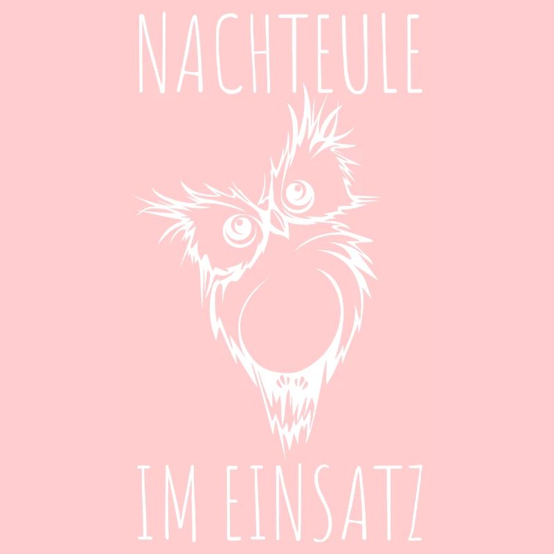 Nachteule im Einsatz Eule Müde Krankenschwester
