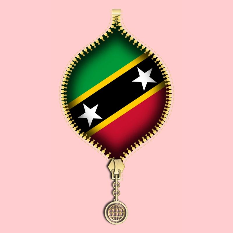 ST. KITTS UND NEVIS | FLAGGE | URBANE KUNSTSTOFFE