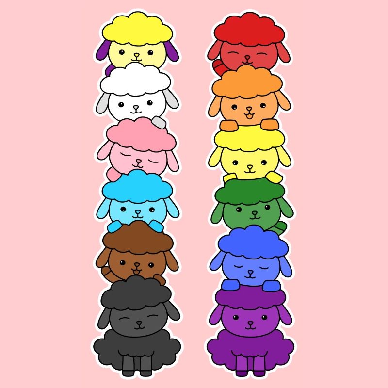 Fierté Progrès Drapeau Egalité des moutons