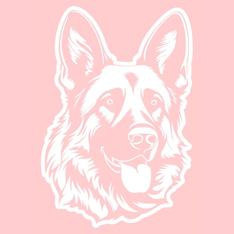 German Shepherd Dog Head
