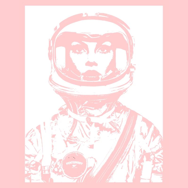 ASTRONAUTIN ASTRONAUT FRAU FRAUENPOWER STENCIL