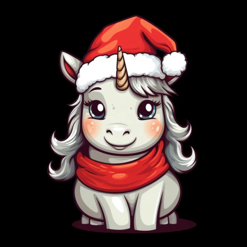 Weihnachtsmann-Einhorn