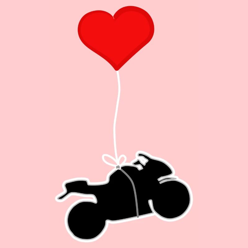 Motorrad mit Herz