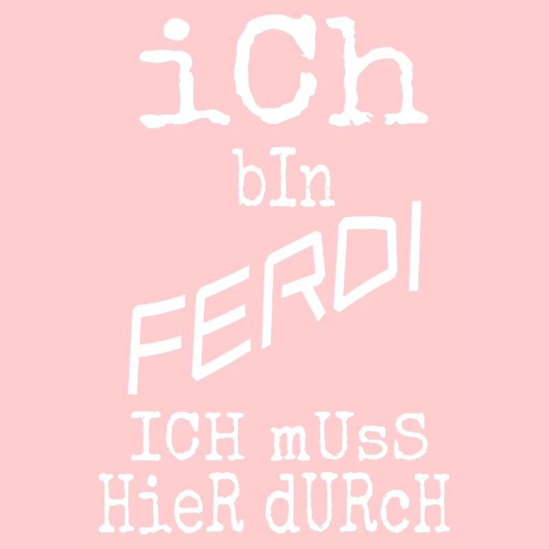 Ich bin Ferdi – handgezeichnet Typo