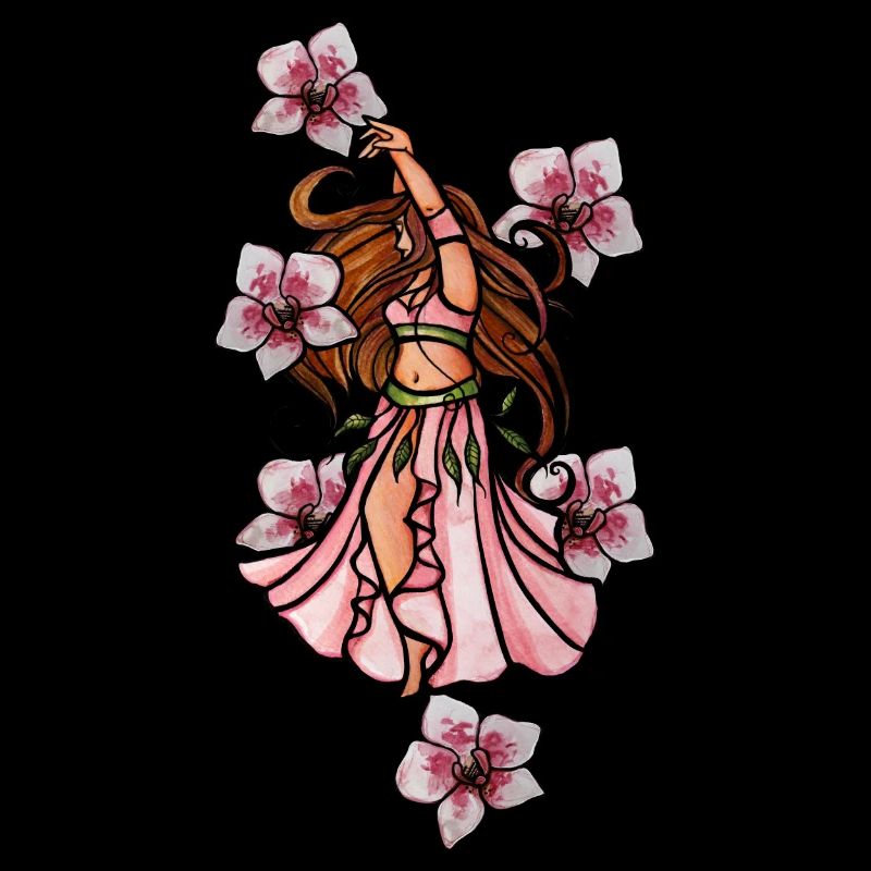 Orchidées de danse du ventre
