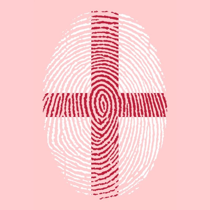 Empreinte digitale du drapeau anglais