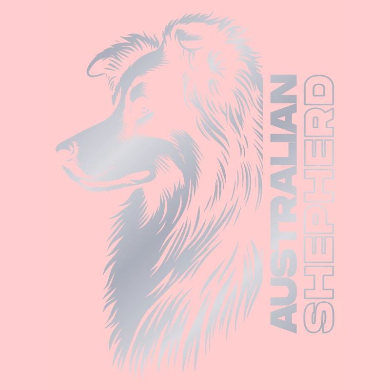Australian Shepherd Portrait | Aussiekopf silber