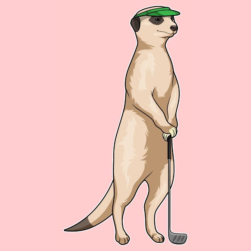 Erdmännchen Golf Golfschläger