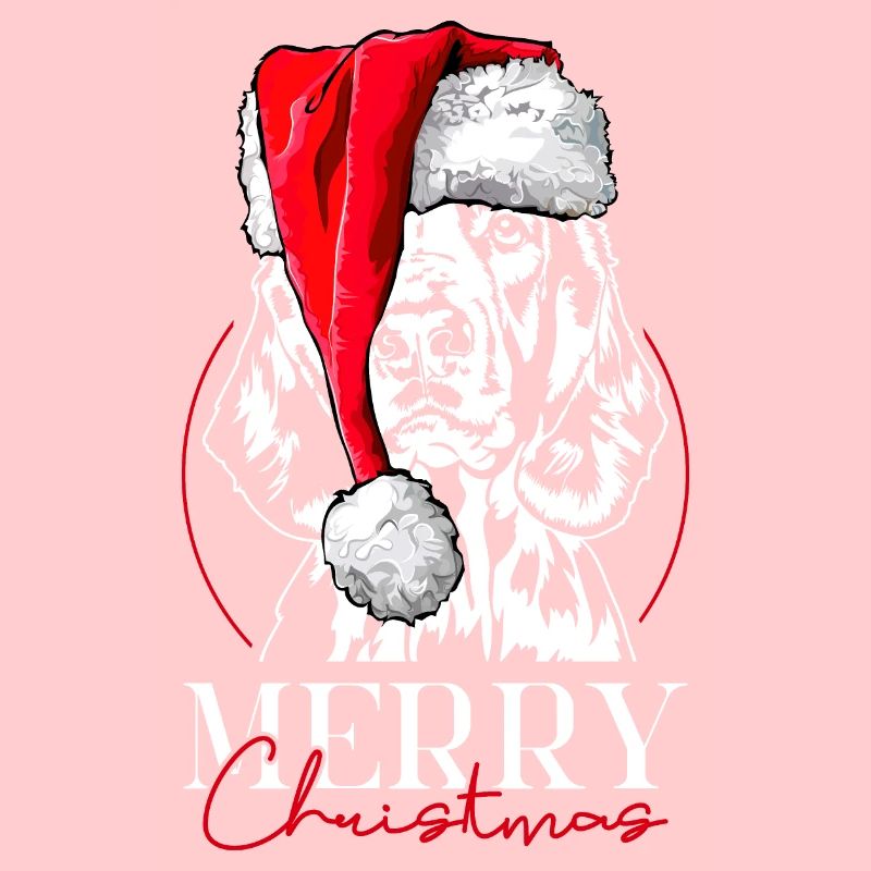 Santa Welsh Springer Spaniel Merry Christmas