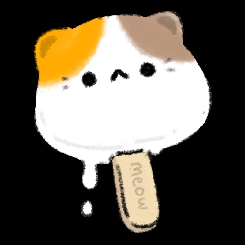 Chat de la crème glacée