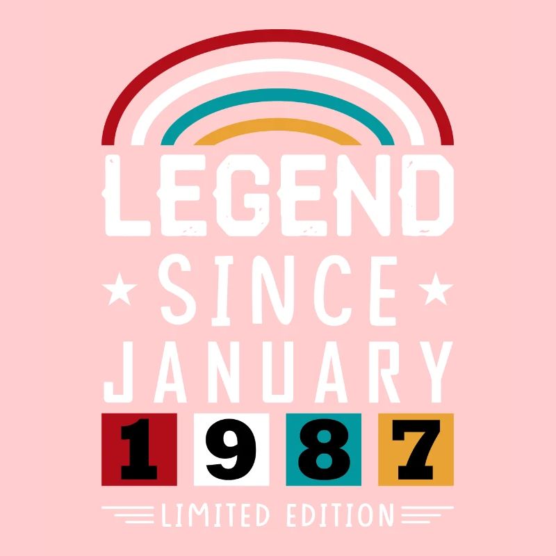 1987 Legend Since Geburtstag Geschenk Januar