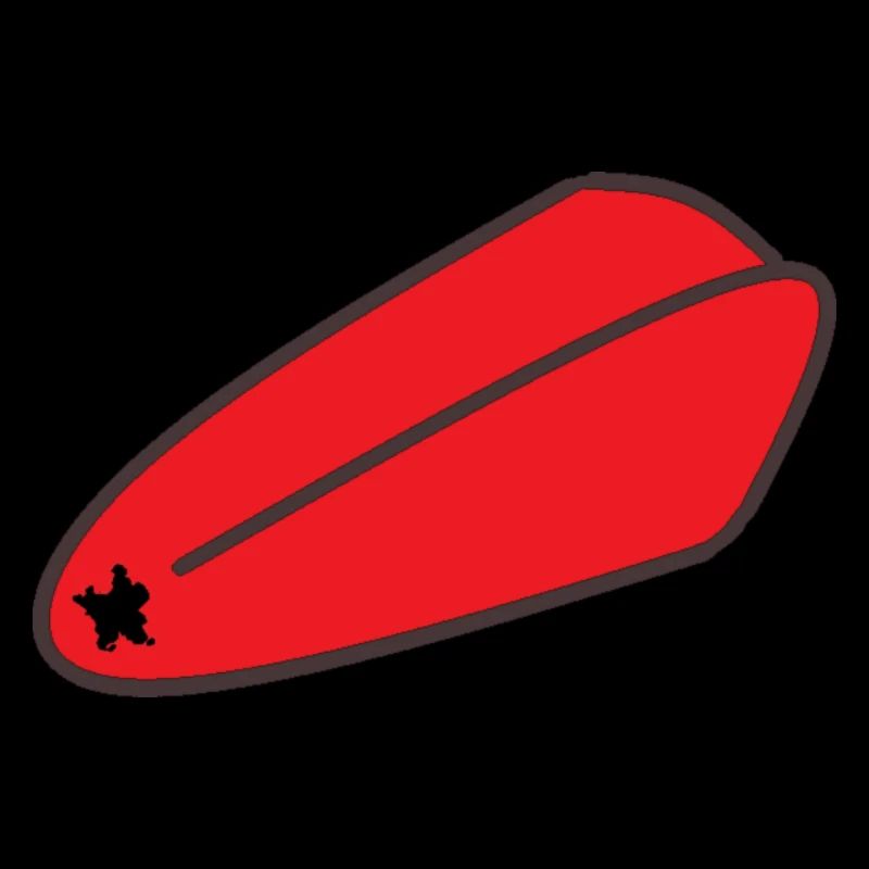 Langue avec flocon de couleur