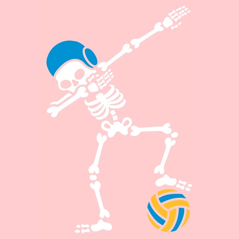DAB DABBING skeleton Water polo Halloween