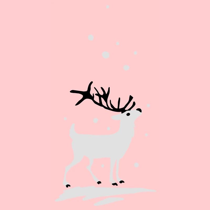 Renne dans la neige