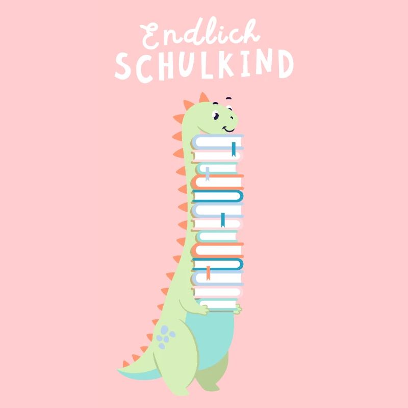 Endlich Schulkind Dino Dinosaurier Einschulung