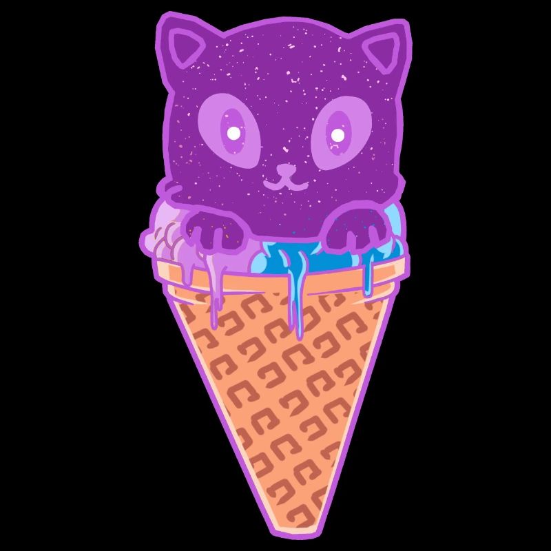 Katze Eiskreme Eiscrem