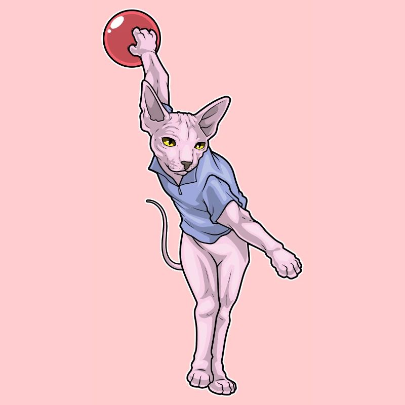 Sphynx Cat Bowling Boule de bowling