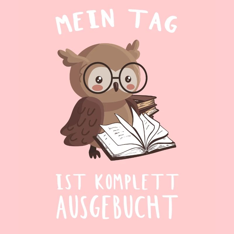 Leseratten Bücher Bücherwurm Eule mit Buch