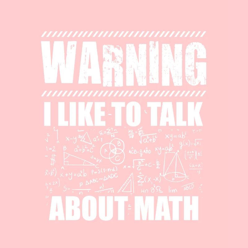Avertissement mathématicien | Maths enseignant idée cadeau