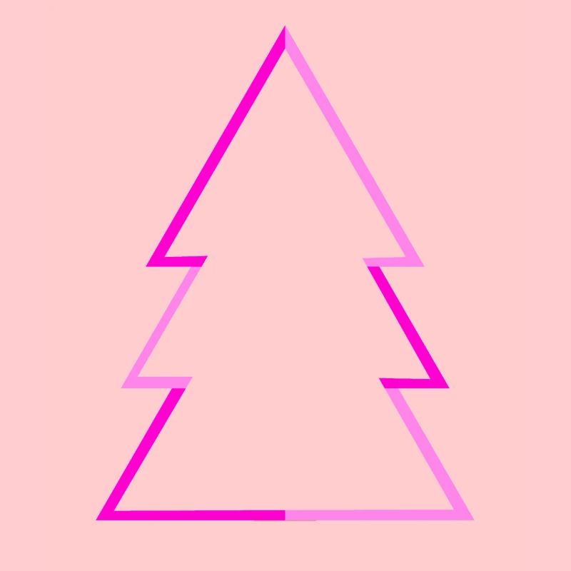Arbre de Noël rose Minimalisme Arbre de Noël