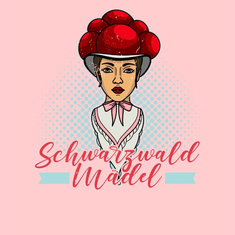 Bollenhut Mädel Mädchen Schwarzwald Spruch