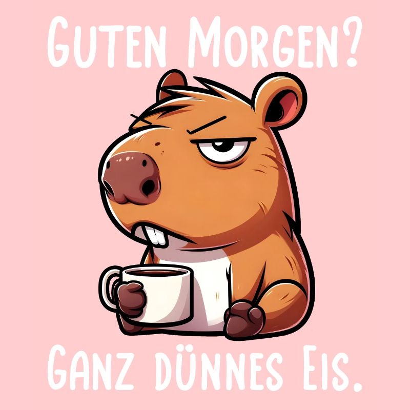 Capybara Guten Morgen Ganz Dünnes Eis