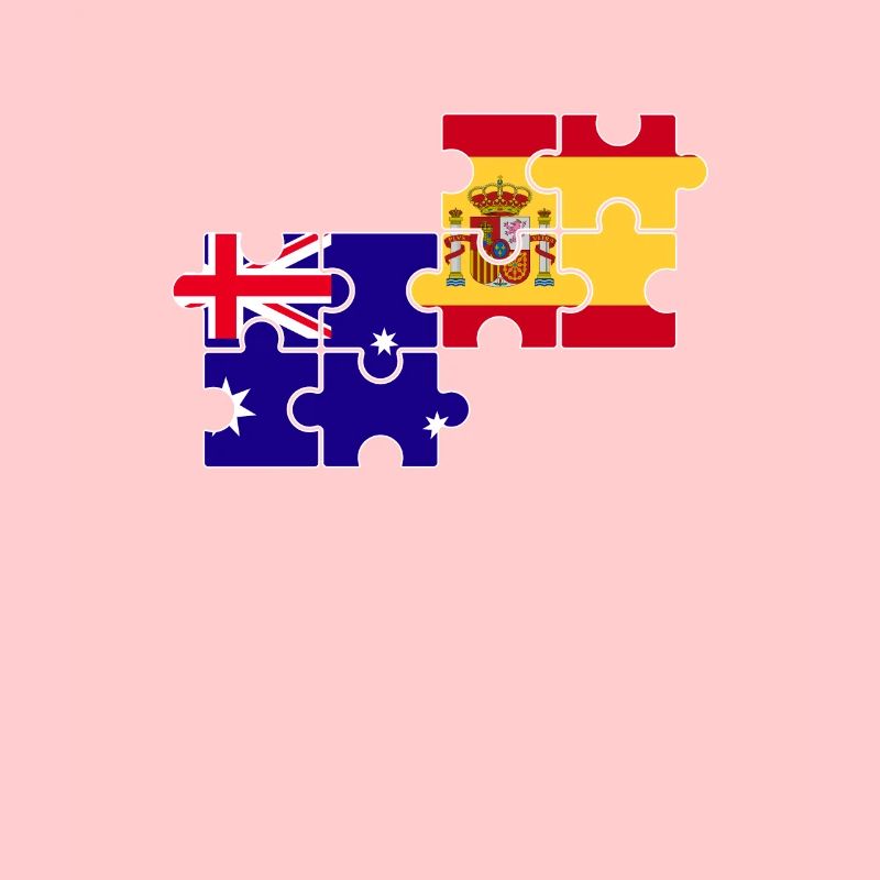 Australie Espagne Drapeau Australie