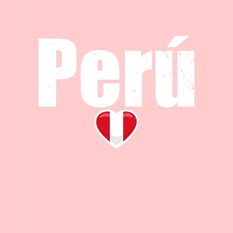Perú Heart Vintage Peruvian Flag Peruvian