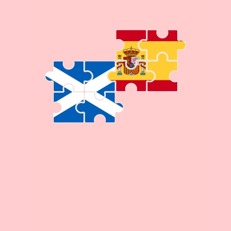 Ecosse, Espagne, drapeau, Espagnol, Ecossais