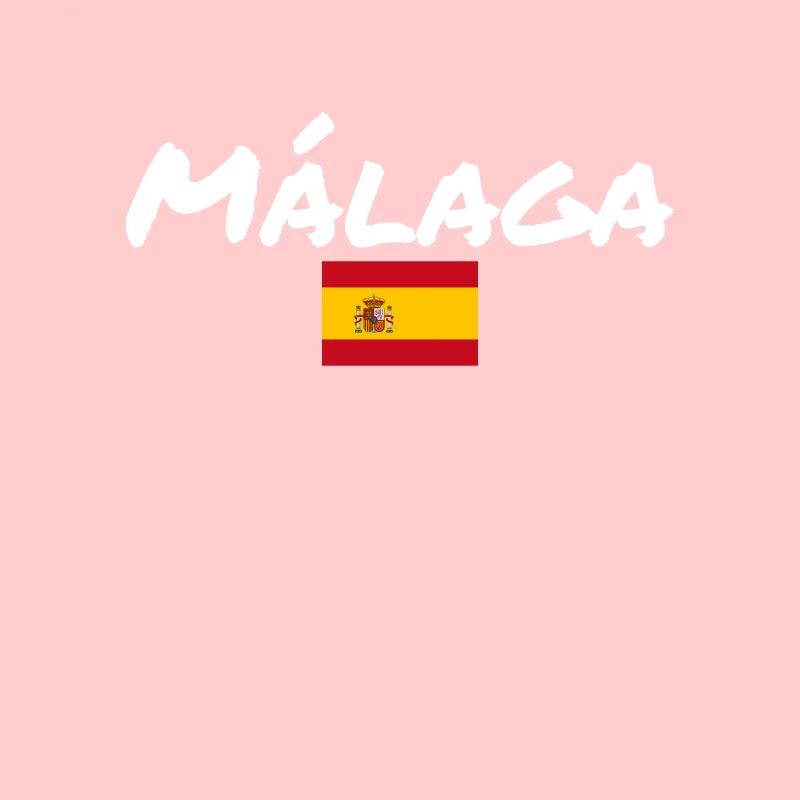 Malaga, Espagne, Drapeau espagnol, Espagnols