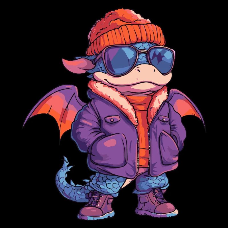 Drache Winter Comic
