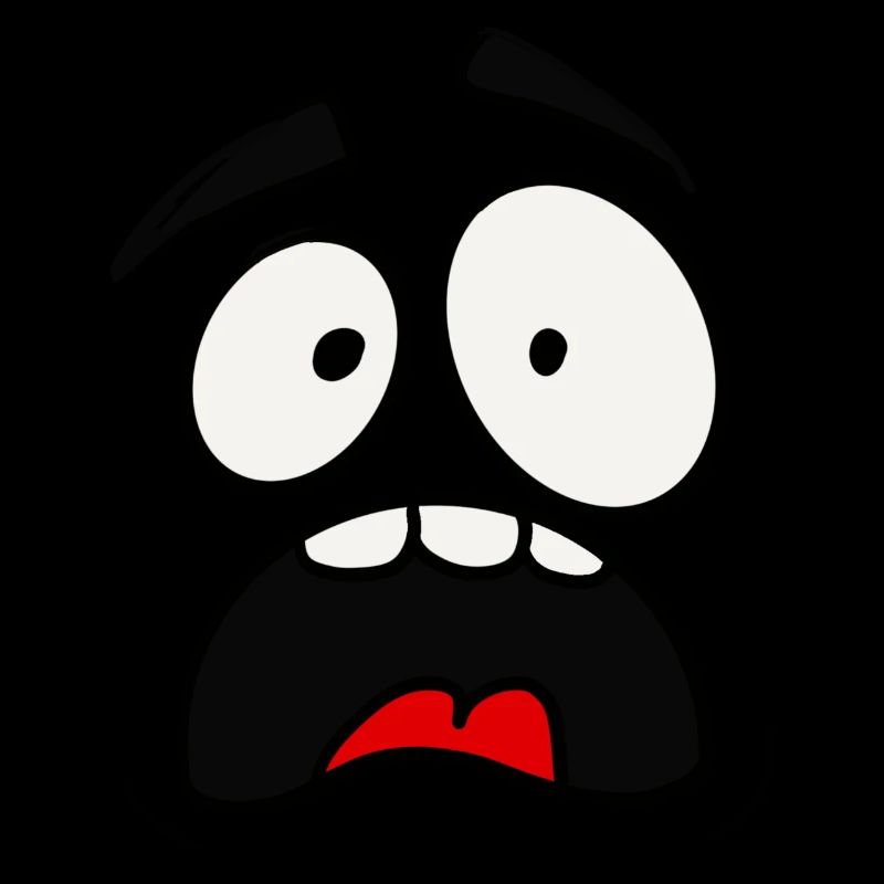 Scared face