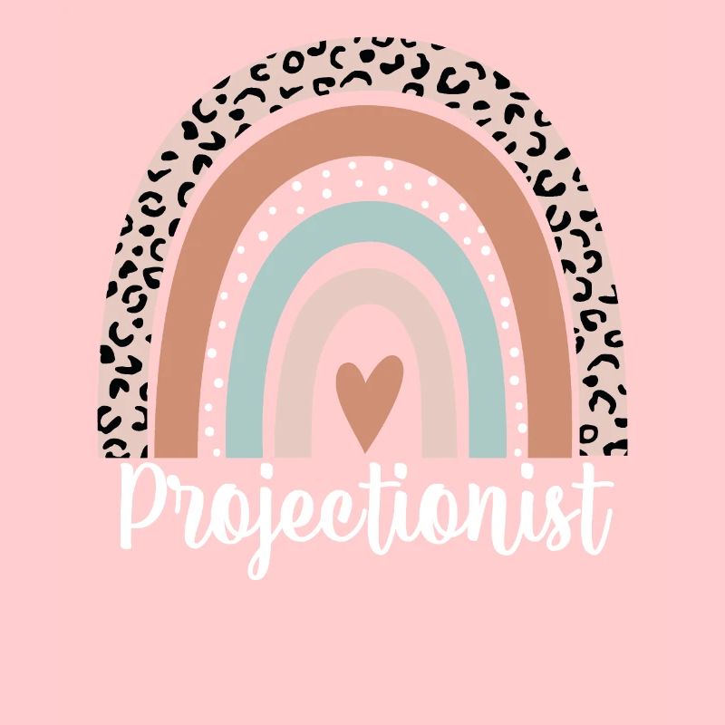 Projectionist Rainbow Leopard Funny Projectionist