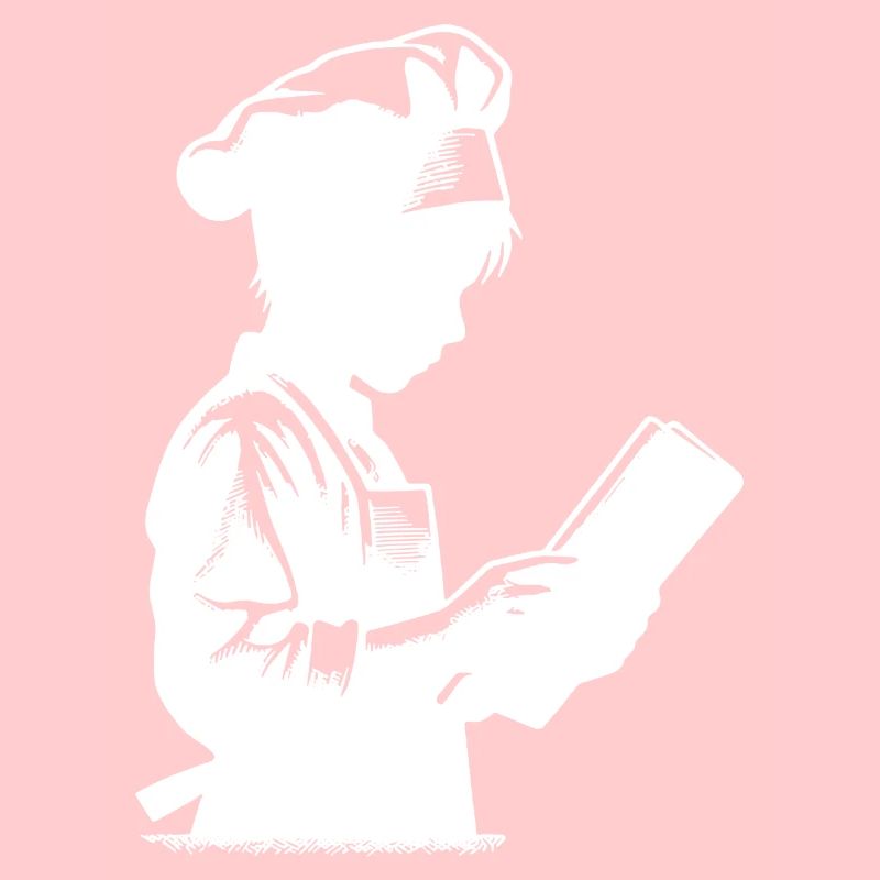 Trainee Chef and Hobby Baker Silhouette Portrait