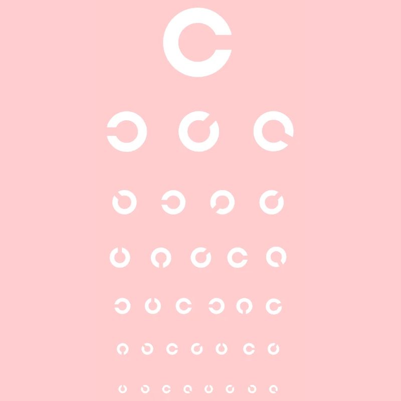 Opticien de test de la vue