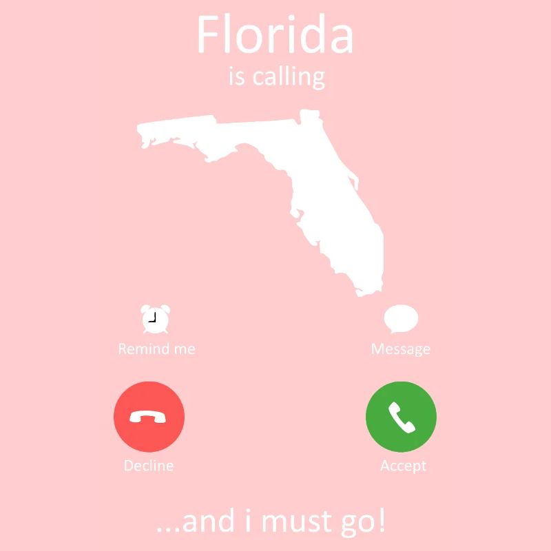 Florida Calling und I Must Go Phone Interface-Kunst