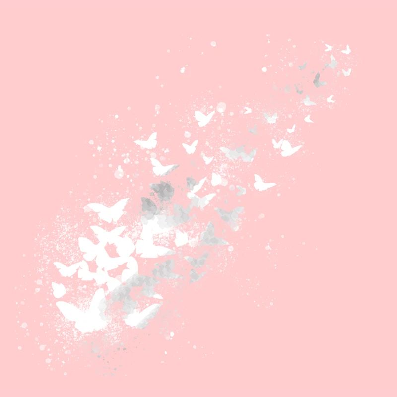 Papillons, graffitis, blanc, essaim volant,