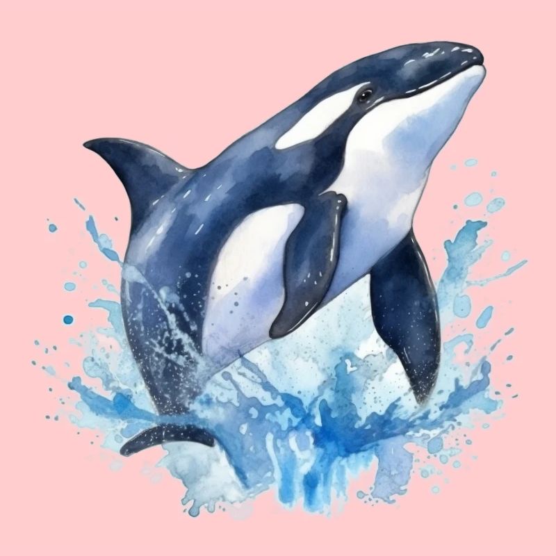 Blauer Orca