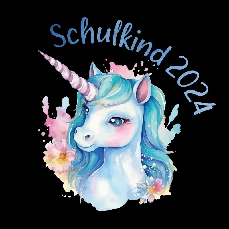 Schulkind 2024 Einhorn Einschulung Schule Schüler