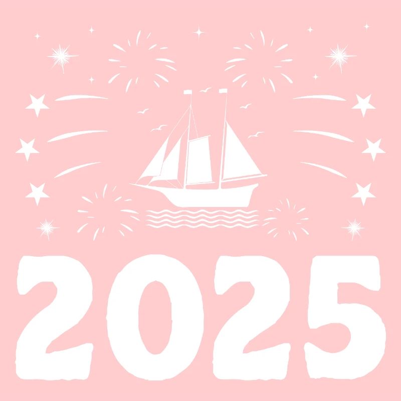 Neujahrsthema Paddelboot