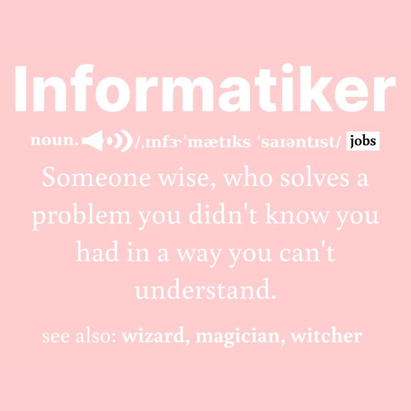 IT Informatik Informatiker Computerarbeit Geschenk