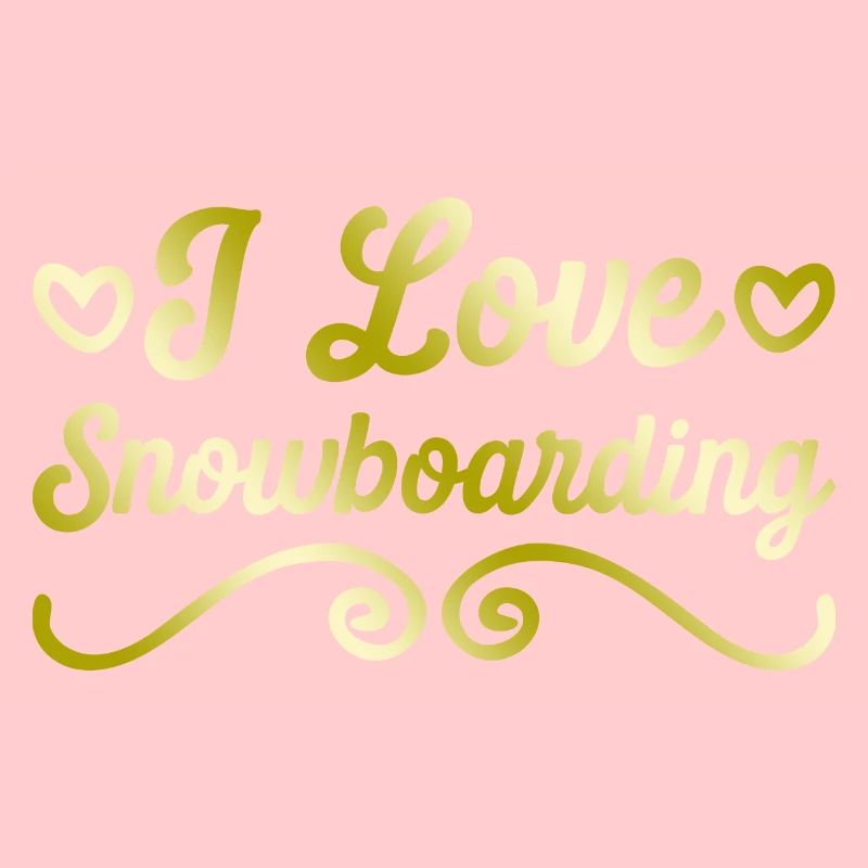 Ich liebe Snowboarding
