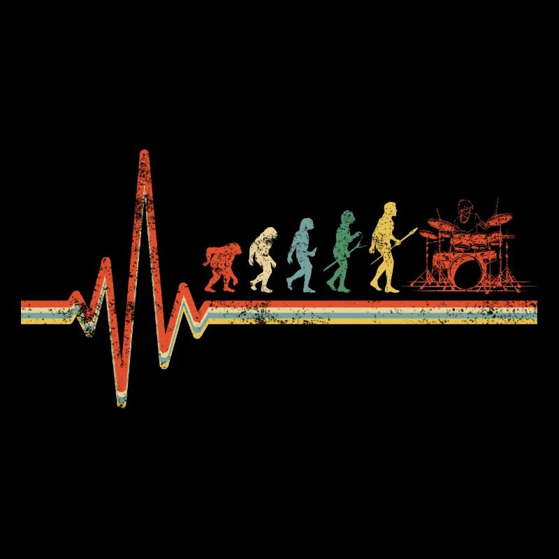 Schlagzeug Herzschlag Evolution Schlagzeuger