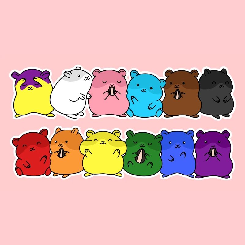 Fierté Progrès Flag Hamster Egalité