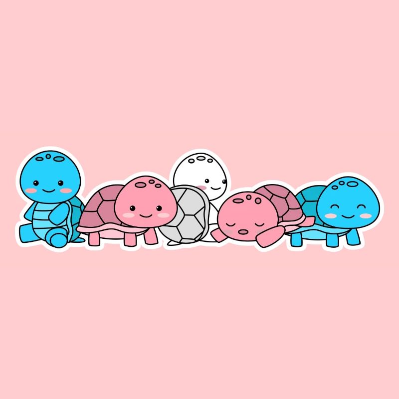 Conception de tortue trans pour les personnes trans
