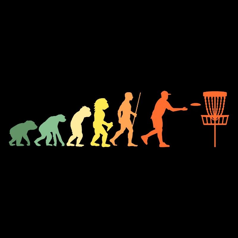 Disc Golf Funny Frisbee Geschenk Evolution Spruch