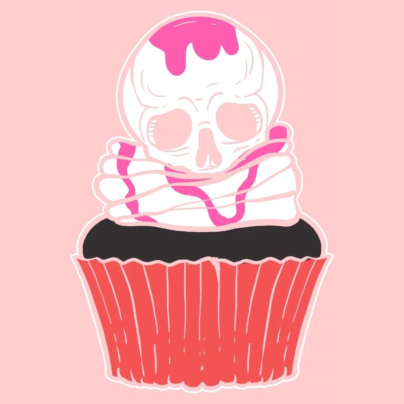 Schädel Cupcake Bäcker Geschenk