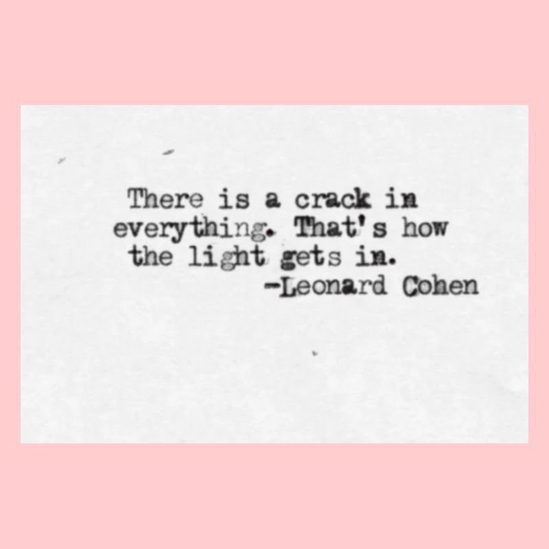 Quotedesign - Leonard Cohen