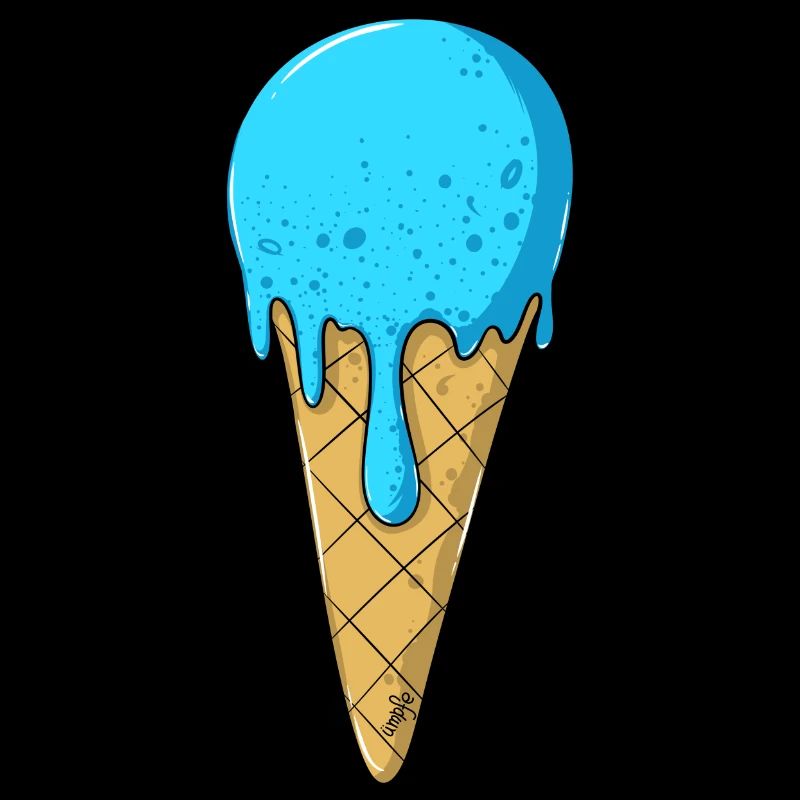 | de crème glacée | de crème glacée bleue Glace