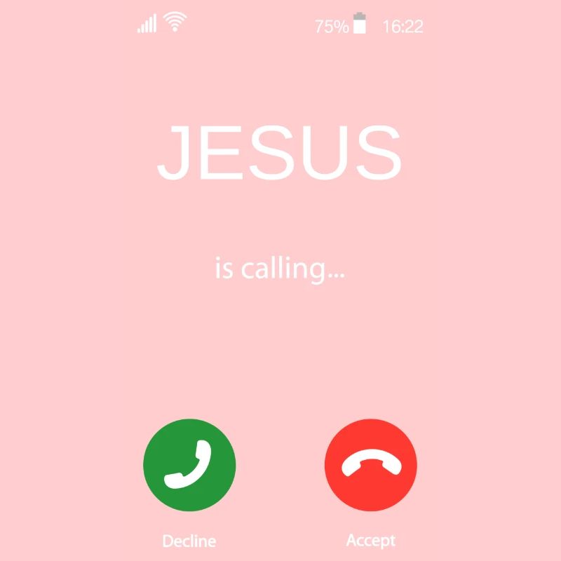 Jesus is Calling Phone Funny Gift
